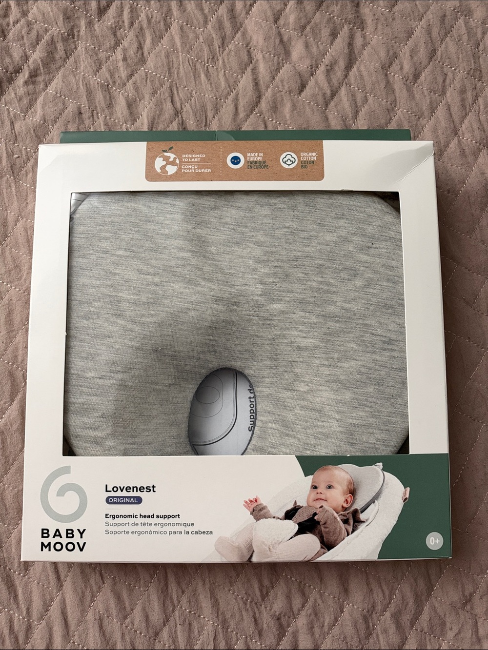 Lovenest Original Infant Head Support - Light Gray